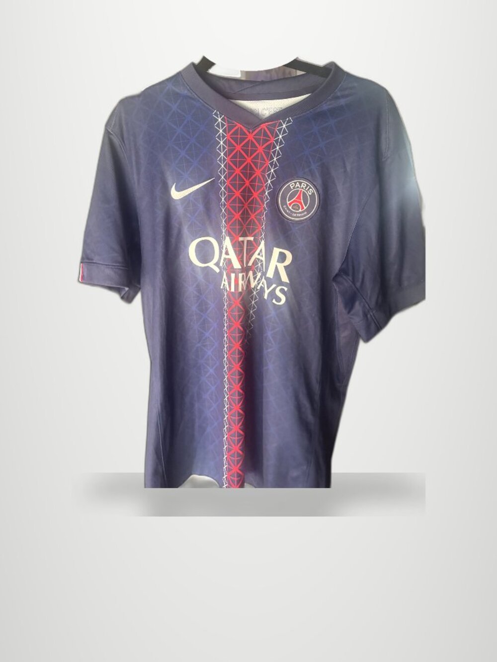 Nike PSG Qatar Airways Navy Soccer Jersey NWT